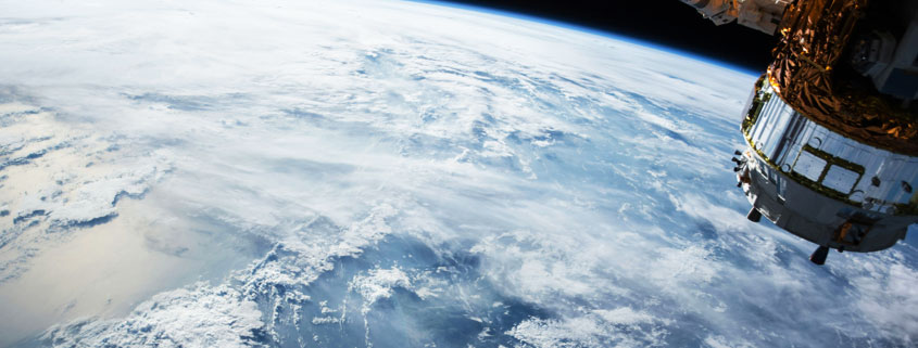Earth-Oceans-Viewed-From-Space-NASA-Satellite-Perspective View of Earth's vast oceans from space, captured from a NASA spacecraft perspective