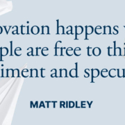 Book by Matt Ridley exploring the history of innovation, technological progress, and the ideas that drive human creativity