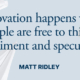Book by Matt Ridley exploring the history of innovation, technological progress, and the ideas that drive human creativity