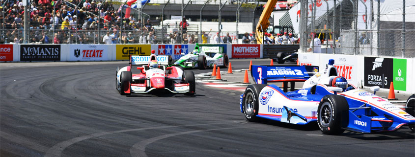 Race-Car-Number-Two-at-Formula-One-Grand-Prix Number two racing car competing at a Grand Prix motorsport event