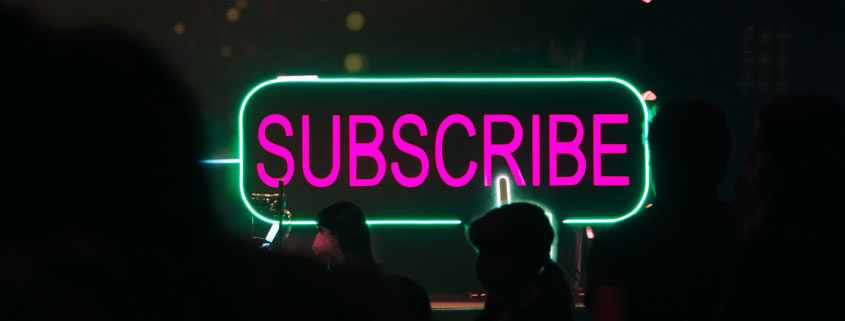 Subscribe-Sign-Representing-Digital-Subscriptions Sign displaying the word Subscribe, representing subscription services and recurring membership plans