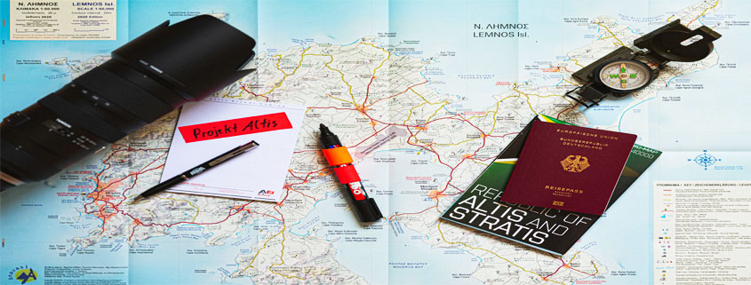 Travel-Planning-Essentials-With-Map-Compass-Passport-and-Camera Travel essentials including a map, compass, passport, camera, notepad, and marker arranged together for navigation and trip planning